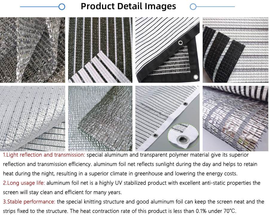 Silver Reflective Net, Sun Reflective Aluminum Shade Net