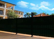 Black Fence Privacy Screen 170gsm Shade Net Windscreen fabric