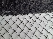 Vogelschutznetz Geknotet Schwarz 3x3 cm