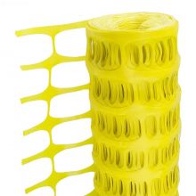 Yellow Safety Fence and Warning Barrier