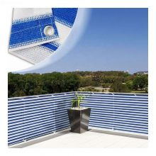 Anti UV Balcony Shade Net Blue And White Two-color Windproof 