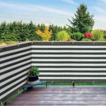 Color Stripe Garden Customized 20%-95% Balcony Privacy Screen