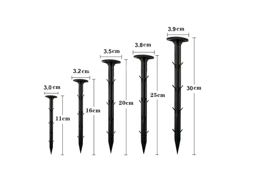 Plastic Garden Stakes, Ground Cover Fixing Anchor 