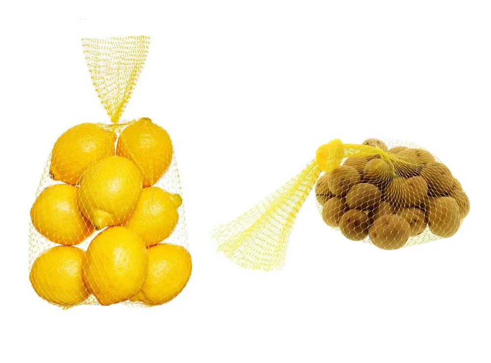 Yellow Reusable Produce Bags for Fruits and Veggies