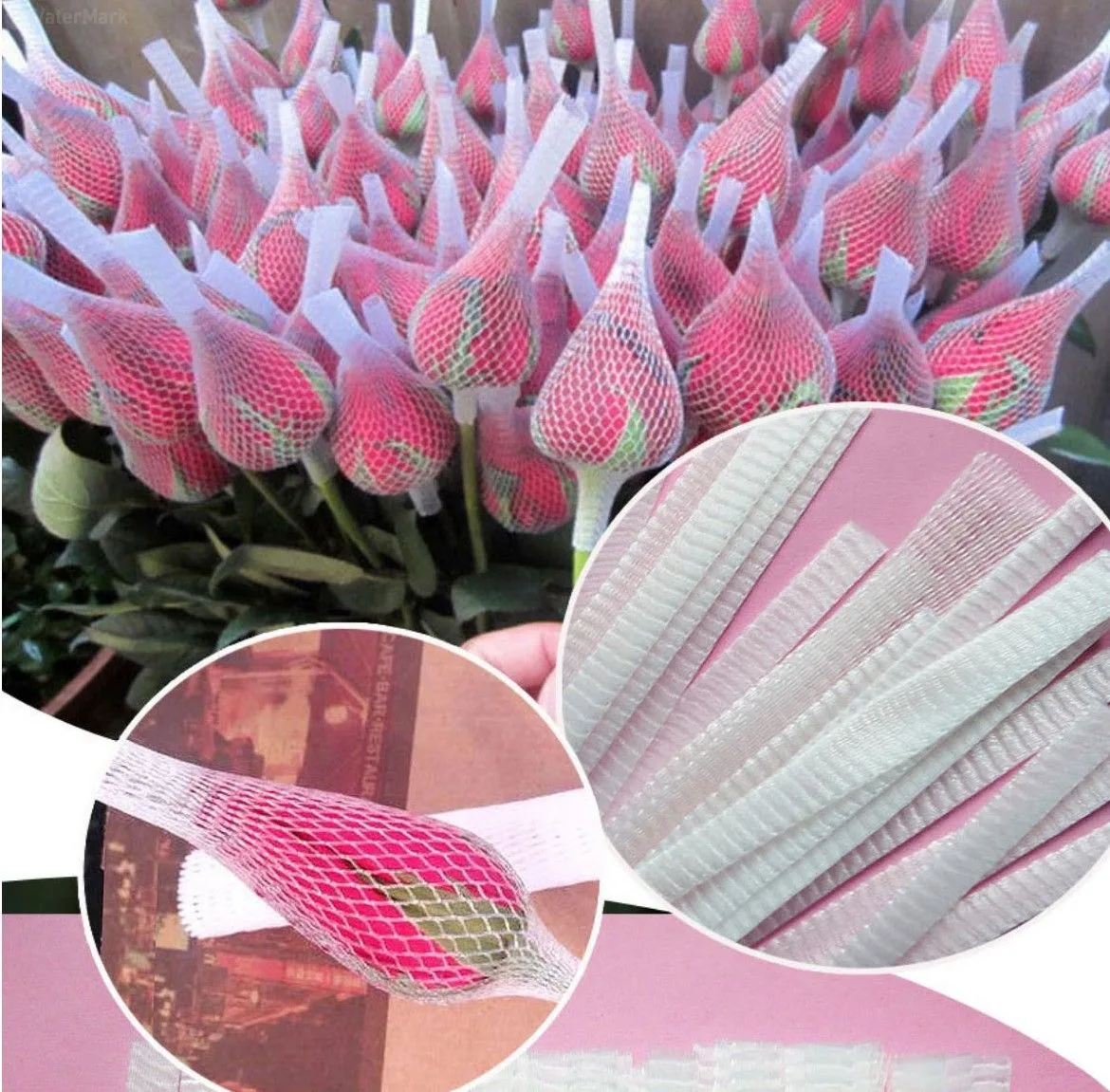 Wholesale Plastic Protective Sleeve Netting Bud Flower Net